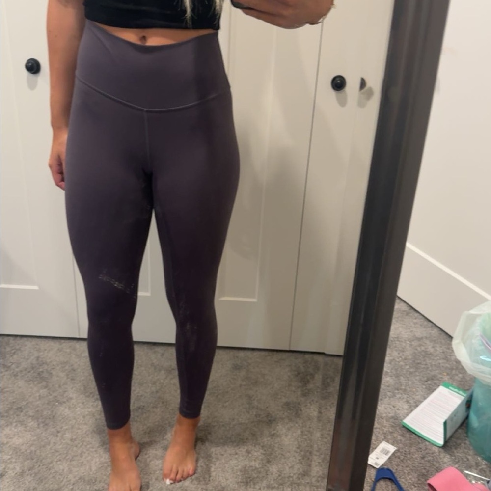 Women's High-Waisted Purple Leggings
